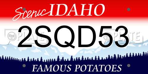 2SQD53 Idaho License Plate