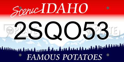 2SQO53 Idaho License Plate