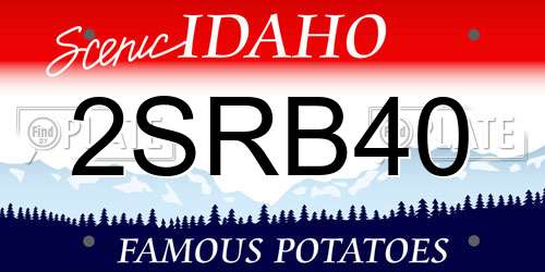 2SRB40 Idaho License Plate