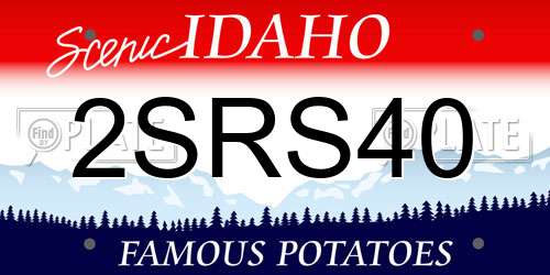 2SRS40 Idaho License Plate