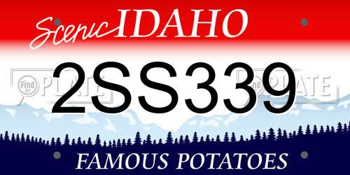 2SS339 Idaho License Plate