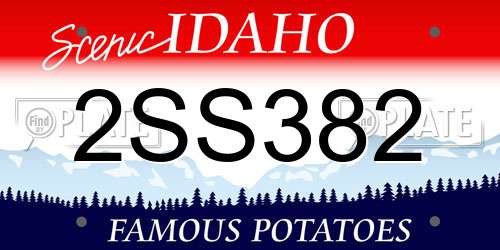 2SS382 Idaho License Plate
