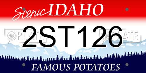 2ST126 Idaho License Plate
