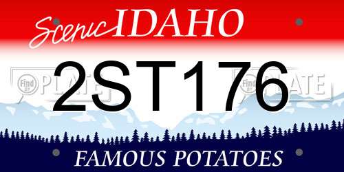 2ST176 Idaho License Plate