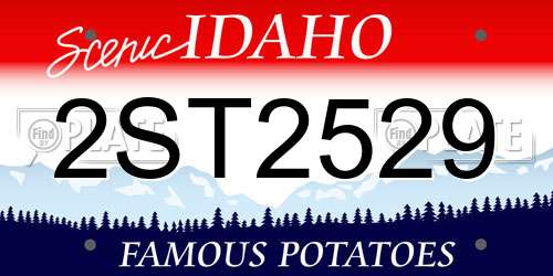 2ST2529 Idaho License Plate