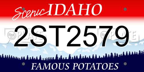 2ST2579 Idaho License Plate