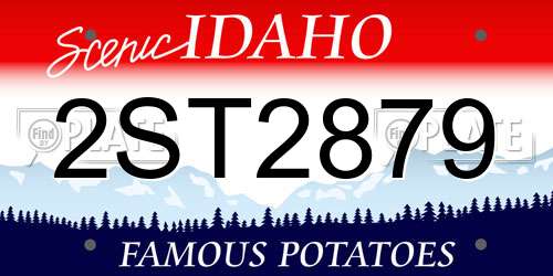 2ST2879 Idaho License Plate