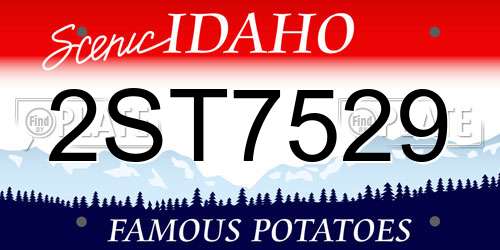 2ST7529 Idaho License Plate