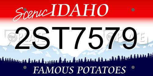 2ST7579 Idaho License Plate