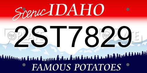 2ST7829 Idaho License Plate