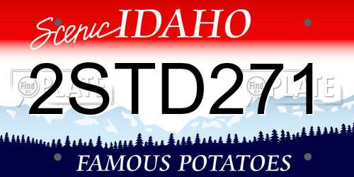 2STD271 Idaho License Plate