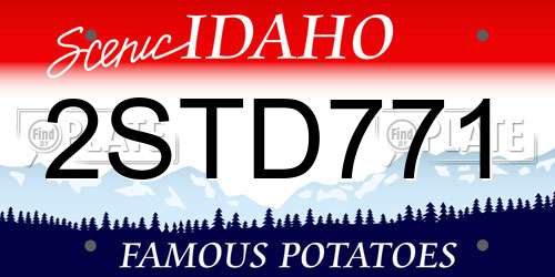 2STD771 Idaho License Plate