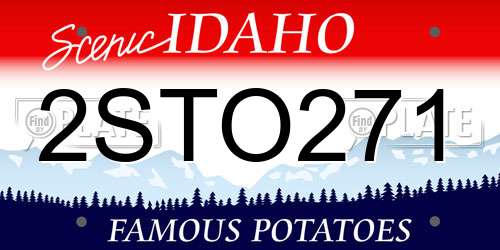 2STO271 Idaho License Plate