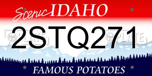 2STQ271 Idaho License Plate