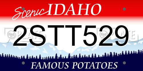 2STT529 Idaho License Plate