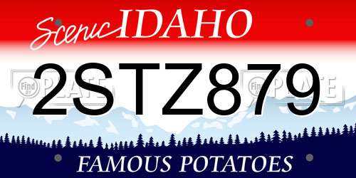 2STZ879 Idaho License Plate
