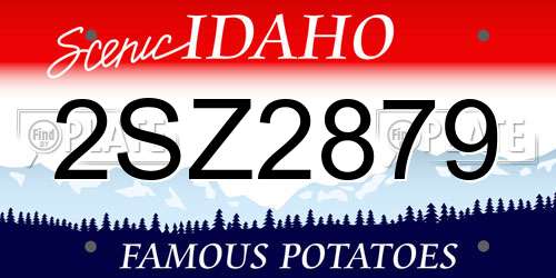2SZ2879 Idaho License Plate