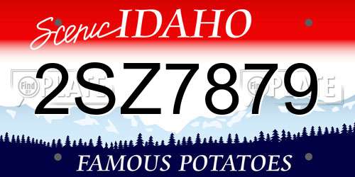 2SZ7879 Idaho License Plate