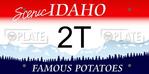 2T Idaho License Plate