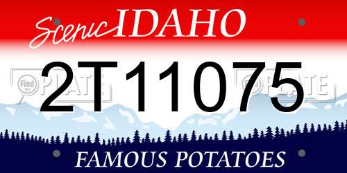 2T11075 Idaho License Plate