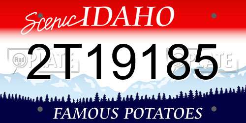 2T19185 Idaho License Plate