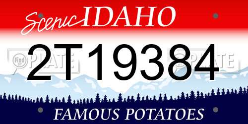 2T19384 Idaho License Plate
