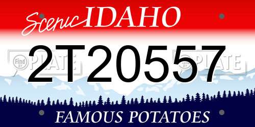 2T20557 Idaho License Plate
