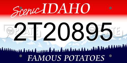 2T20895 Idaho License Plate