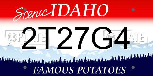 2T27G4 Idaho License Plate