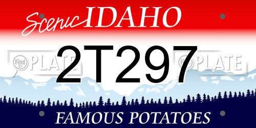 2T297 Idaho License Plate