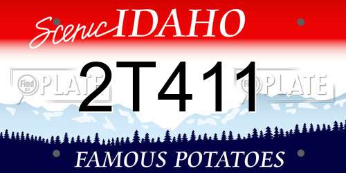2T411 Idaho License Plate