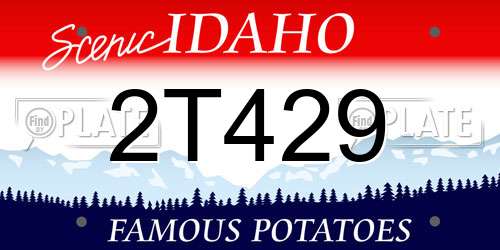 2T429 Idaho License Plate