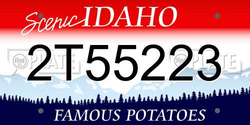2T55223 Idaho License Plate