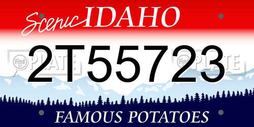 2T55723 Idaho License Plate