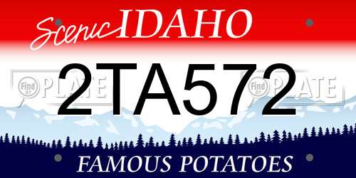 2TA572 Idaho License Plate