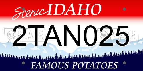 2TAN025 Idaho License Plate