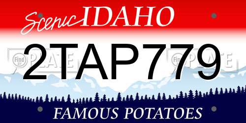 2TAP779 Idaho License Plate