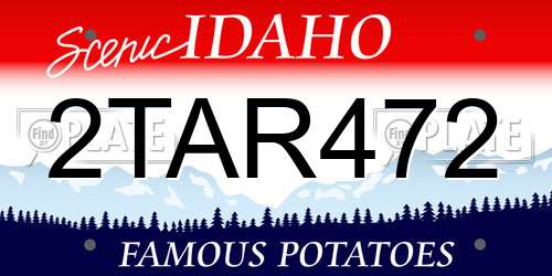 2TAR472 Idaho License Plate