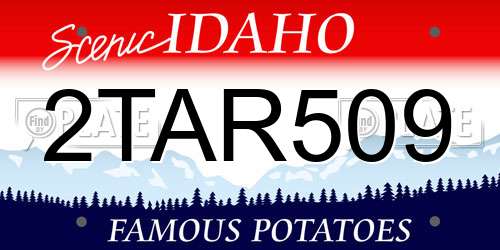 2TAR509 Idaho License Plate