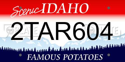 2TAR604 Idaho License Plate