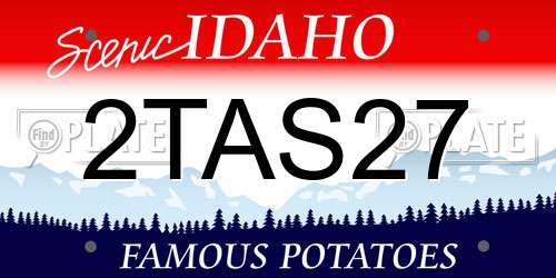 2TAS27 Idaho License Plate