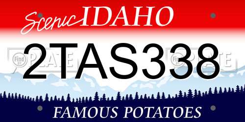 2TAS338 Idaho License Plate