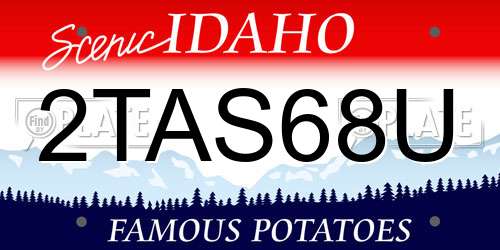 2TAS68U Idaho License Plate