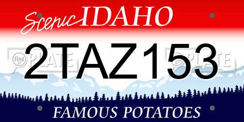 2TAZ153 Idaho License Plate