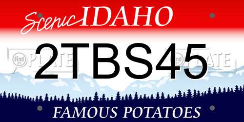 2TBS45 Idaho License Plate