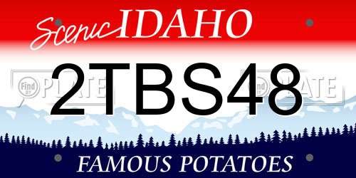 2TBS48 Idaho License Plate