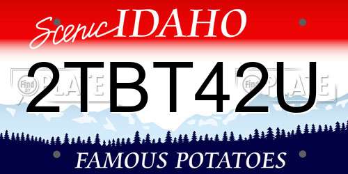 2TBT42U Idaho License Plate