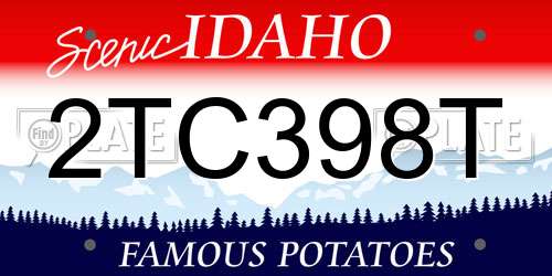 2TC398T Idaho License Plate