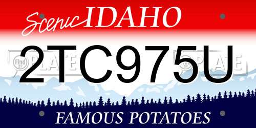 2TC975U Idaho License Plate