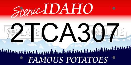 2TCA307 Idaho License Plate